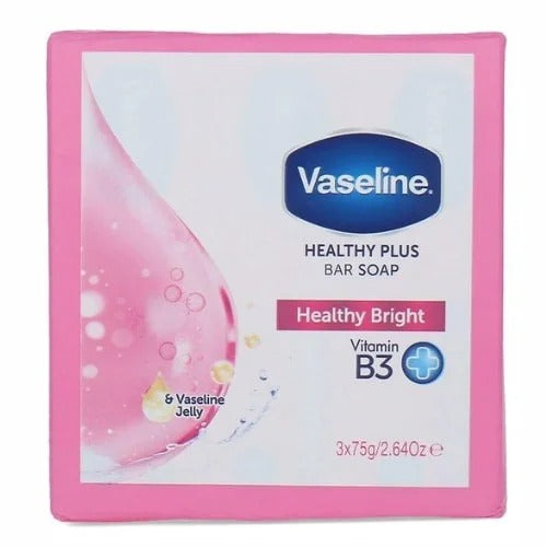 Vaseline - Vitamin B3 & Vaseline Jelly (Healthy Plus Bar Soap) 3 x 75g