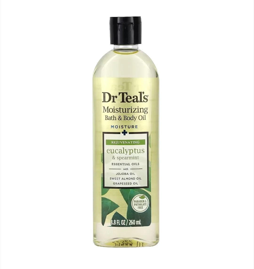 Dr Teal's - Moisturizing Bath & Body Oil, Eucalyptus & Spearmint, 8.8 fl oz (260 ml)
