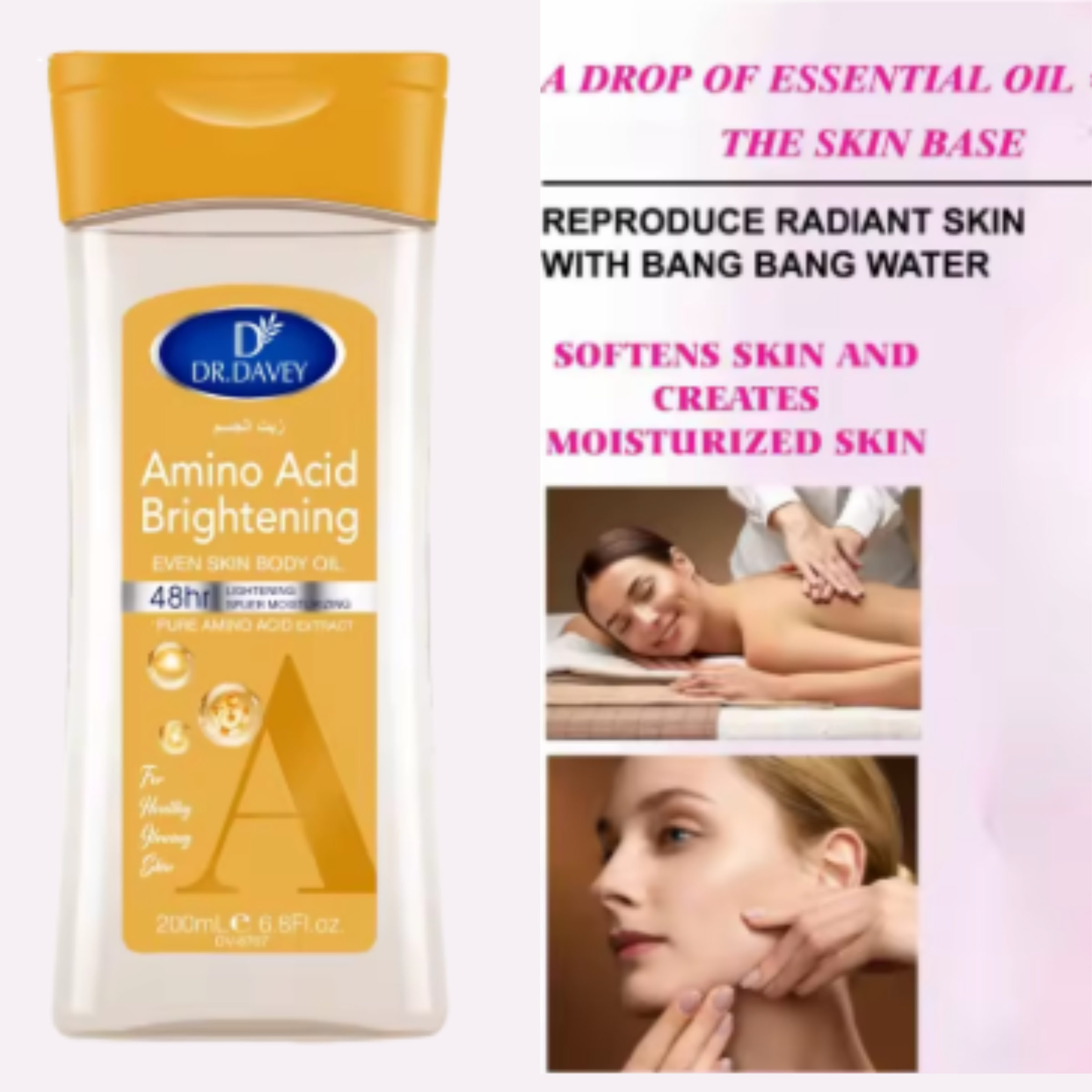 Dr Davey - Brightening Amino Acid Body Oil ( 200ml)