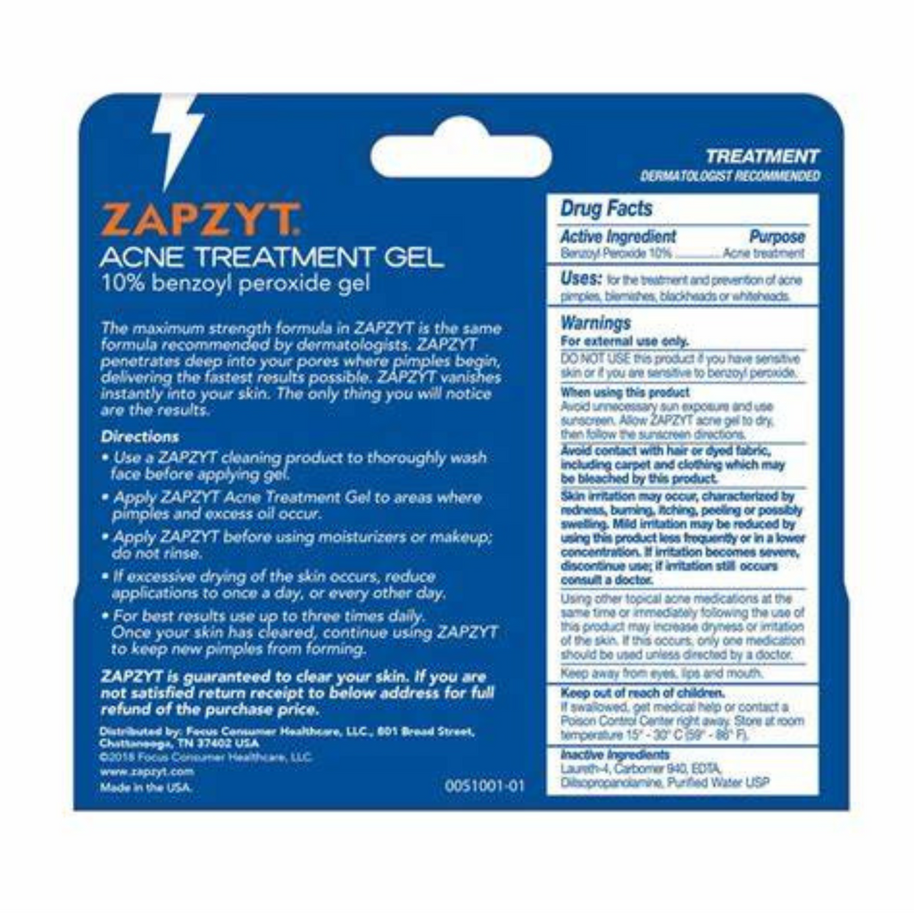 Zapzyt - Acne Treatment Gel