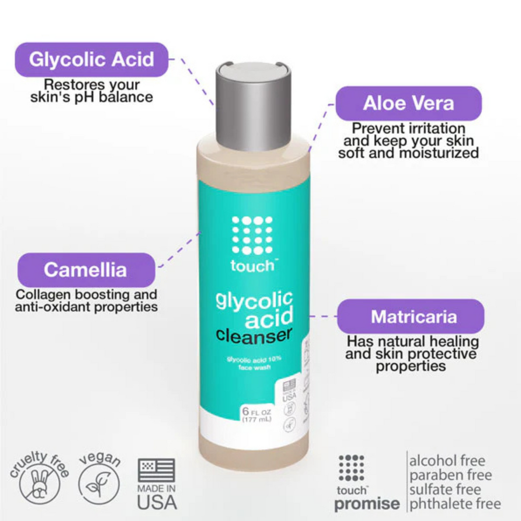 Touch - Glycolic Acid Face Wash ( 6 Fl oz/ 177ml)