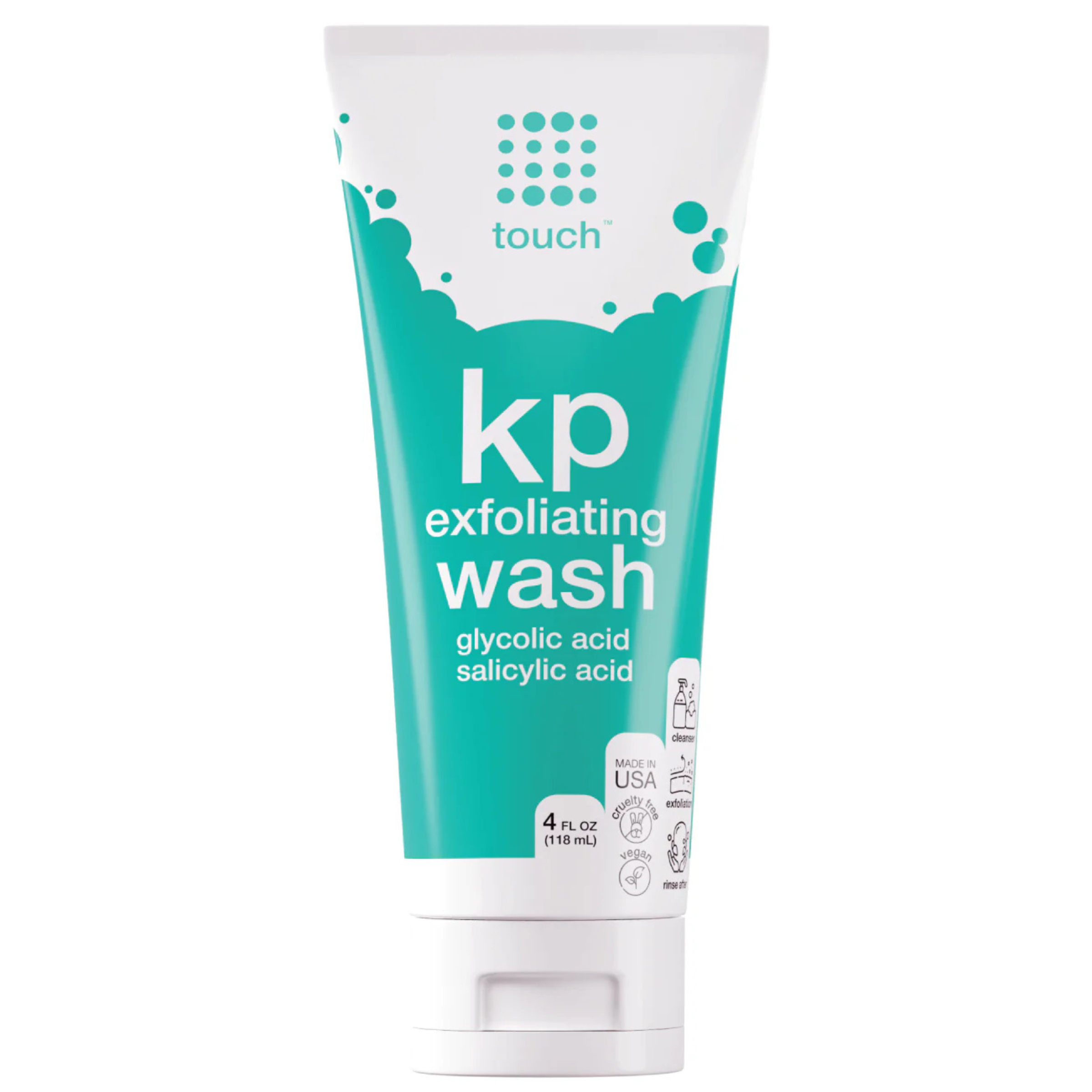 Touch - KP Exfoliating Glycolic Acid & Salicylic Acid Body Wash (4oz)